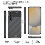 قاب گوشی S24 FE مدل Auto Focus Fiber Carbon