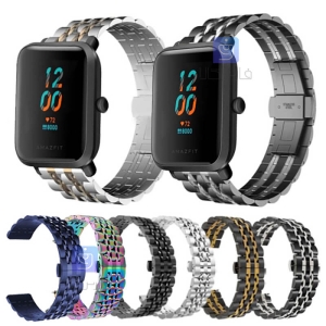 بند استیل 7Bead ساعت آمازفیت Bip S