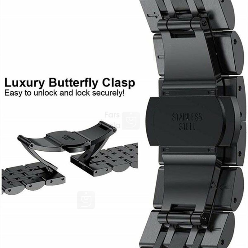 بند استیل ساعت Amazfit Bip U مدل 7Bead