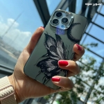 قاب دخترانه گوشی آیفون 8 مدل ماه و پروانه