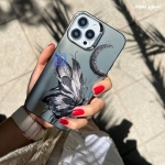 قاب دخترانه گوشی M12 مدل ماه و پروانه