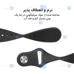 بند سیلیکونی ساعت شیائومی Watch Color 2 مدل دکمه‌ای