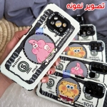 قاب فانتزی گوشی آیفون 13 پرو مکس مدل دلار باب اسفنجی و پاتریک