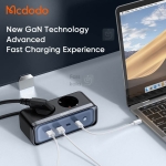 شارژر رومیزی و چند راهی محافظ برق 70 وات مک دودو مدل GaN CH-4610