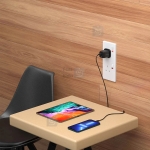 شارژر 45 وات پاورولوژی مدل PWCUQC004 GaN 45W همراه با کابل تایپ سی