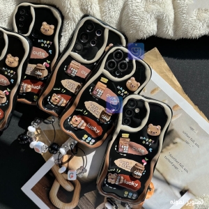 قاب فانتزی گوشی A21s مدل Chocolate Bear همراه با بند آویز