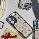 قاب دخترانه گوشی نوت 12 پرو 5G مدل کرومی قلب و پروانه
