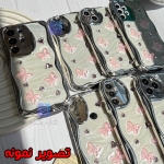 قاب دخترانه گوشی شیائومی نوت 12 اس مدل کرومی قلب و پروانه