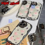 قاب دخترانه گوشی شیائومی نوت 12 اس مدل کرومی قلب و پروانه