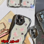 قاب دخترانه گوشی شیائومی نوت 12 اس مدل کرومی قلب و پروانه