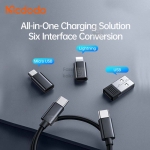 کابل چند کاره Type C، Micro USB و Lightning مک دودو مدل WF-1720