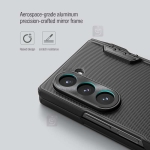 قاب مگ سیف نیلکین گوشی Z Fold 6 مدل Frosted Shield Fold Magnetic همراه با جای قلم