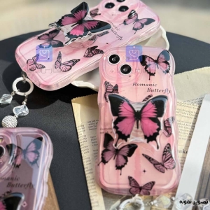 قاب دخترانه گوشی آیفون 13 پرو مکس مدل Romantic Butterfly