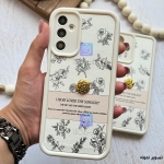 قاب دخترانه گوشی نوت 13 پرو 5G مدل سولید گل برجسته
