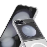 قاب شفاف گوشی Z Flip 6 مدل پشت کریستالی مگ سیف دار