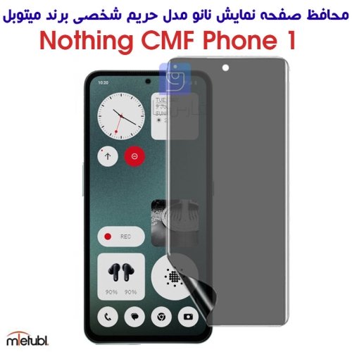 محافظ صفحه نانو حریم شخصی ناتینگ CMF Phone 1 برند میتوبل