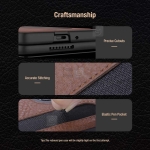 کاور چرمی نیلکین Z Fold 6 مدل Aoge Leather