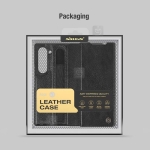کاور چرمی نیلکین Z Fold 6 مدل Aoge Leather