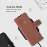 کاور چرمی نیلکین Z Fold 6 مدل Aoge Leather