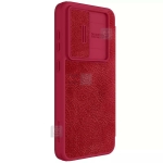 کیف چرمی استندی نیلکین گوشی S24 FE مدل Qin Prop