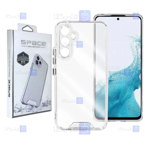 قاب پشت کریستالی S24 FE مدل Space Collection با محافظ لنز
