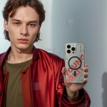 قاب اورجینال یانگ کیت آیفون 16 پرو مکس مدل Futuristic Red Luminous Quicksand