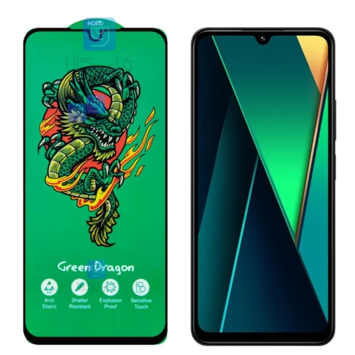 گلس تمام صفحه HORO Green Dragon گوشی شیائومی Poco C75