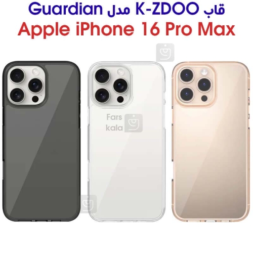 قاب اورجینال آیفون 16 پرو مکس مدل K-ZDOO Gurdian