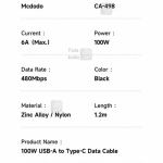 کابل Type C مک دودو مدل CA-4980 طول 1.2 متر