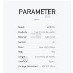 کابل Type-C مک دودو مدل CA-6420 طول 1.8 متر