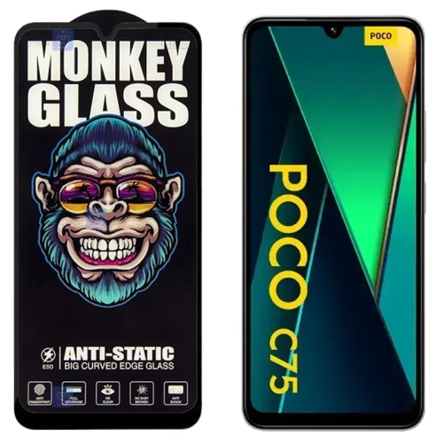 گلس آنتی استاتیک گوشی شیائومی Poco C75 مدل Monkey
