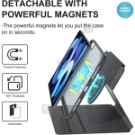 قاب و کیف اورجینال مگنتی آیپد ایر 13 2024 مدل Xundd 360 Rotating Magnetic