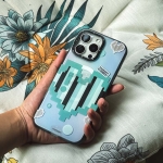 قاب اورجینال یانگ کیت آیفون 16 پرو مکس مدل Color-Changing Pixel Heartbeat