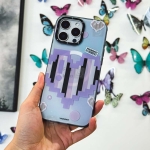 قاب اورجینال یانگ کیت آیفون 16 پرو مکس مدل Color-Changing Pixel Heartbeat