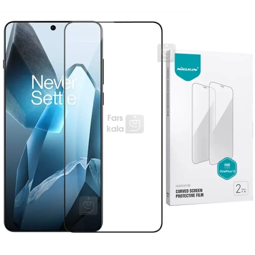 محافظ صفحه دو تایی نیلکین وان پلاس 13 مدل Impact Resistant Curved Film