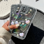 قاب شفاف قلب برجسته گوشی سامسونگ Galaxy A21s