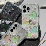 قاب شفاف قلب برجسته گوشی سامسونگ Galaxy S23 Ultra