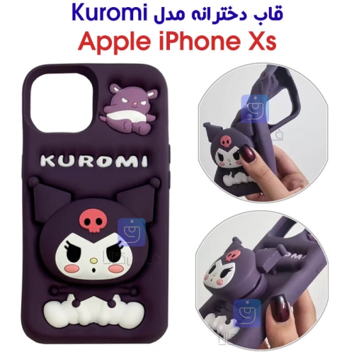 قاب دخترانه کرومی گوشی آیفون XS