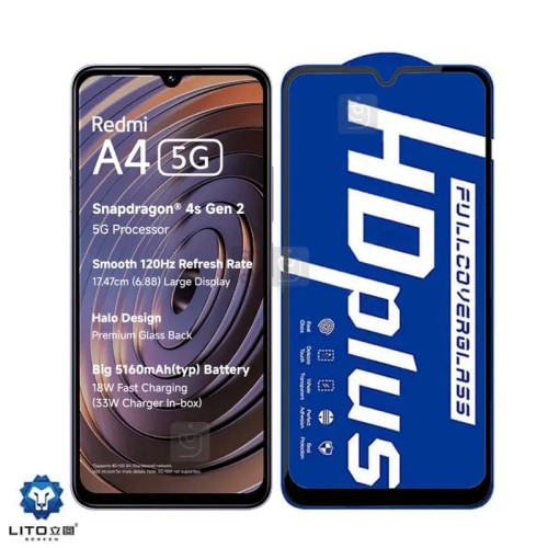 گلس لیتو ردمی A4 مدل HD Plus