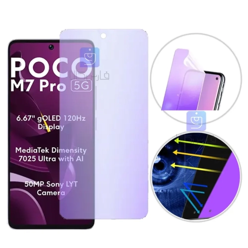 محافظ صفحه نانو هیدروژلی Anti Blue گوشی Xiaomi Poco M7 Pro 5G
