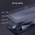 گلس شفاف H+ Pro نیلکین گوشی سامسونگ S25 Plus همراه با ابزار نصب