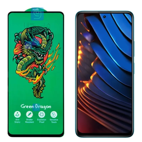 گلس تمام صفحه HORO Green Dragon گوشی شیائومی Poco X3 GT