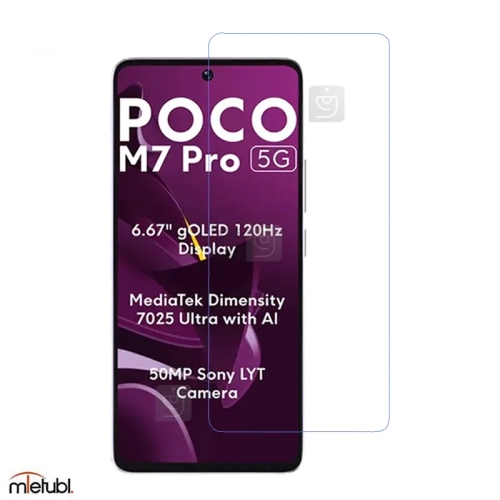 گلس شفاف میتوبل Poco M7 Pro 5G مدل No Frame
