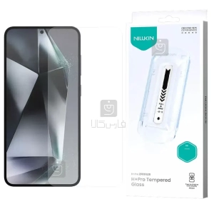 گلس شفاف H+ Pro نیلکین گوشی سامسونگ S25 همراه با ابزار نصب