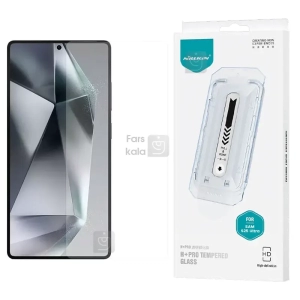 گلس شفاف H+ Pro نیلکین گوشی سامسونگ S25 Ultra همراه با ابزار نصب