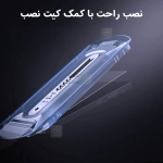گلس شفاف H+ Pro نیلکین گوشی سامسونگ S25 Ultra همراه با ابزار نصب