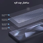 گلس شفاف H+ Pro نیلکین گوشی سامسونگ S25 Ultra همراه با ابزار نصب
