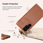کیف چرمی نیلکین Qin Pro گوشی S25 Ultra