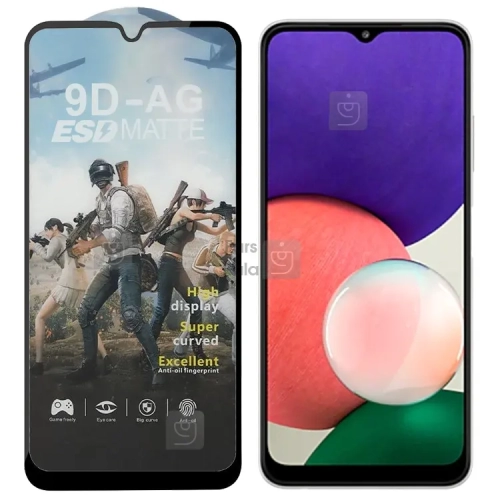 گلس مات آنتی استاتیک گوشی سامسونگ A22 5G مدل AG ESD
