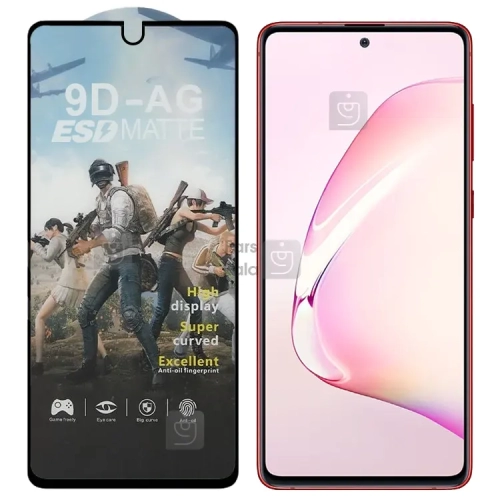 گلس مات آنتی استاتیک گوشی سامسونگ A81 مدل AG ESD